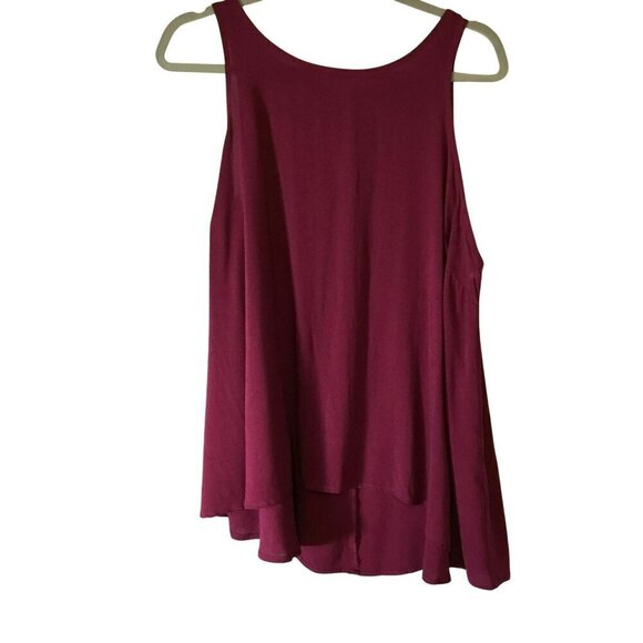 Old Navy Tank Top Loose Fit NWOT Women's Size Large in Cranberry Lightweight - Picture 1 of 9